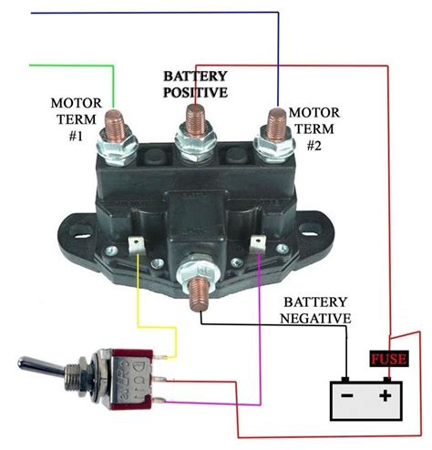 12v solenoid wiring diagram for super winches 